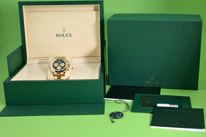 Rolex Daytona Gelbgold 126508 - Full Set - Green Dial - NEW 2026 - John Mayer 2.0
