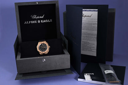 Chopard Alpine Eagle 44 XL Chrono - Roségold/Titan - Full Set