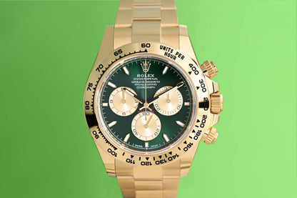 Rolex Daytona Gelbgold 126508 - Full Set - Green Dial - NEW 2026 - John Mayer 2.0