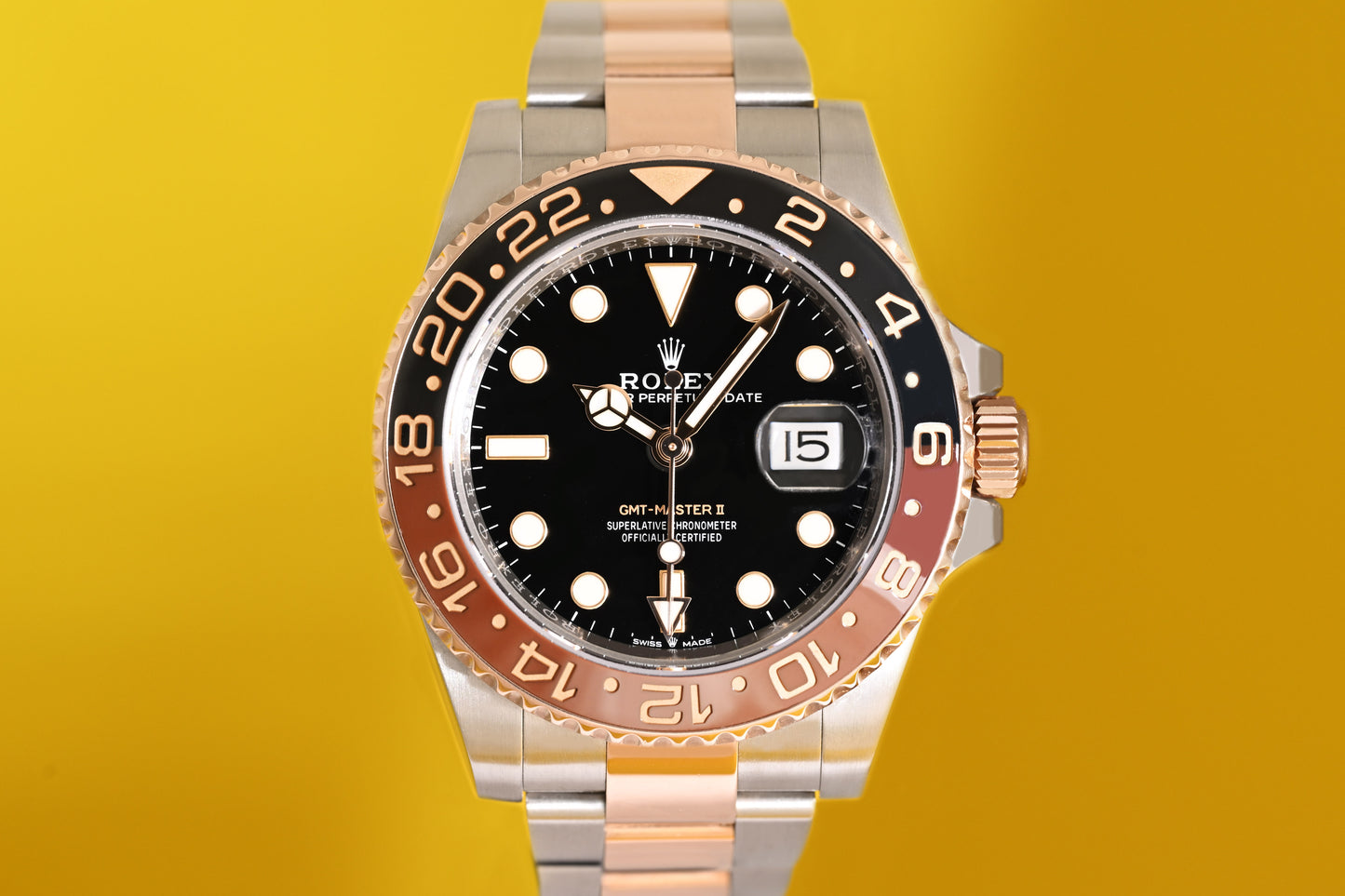 Rolex GMT Master II Rootbeer Stahl/Roségold - 126711CHNR - LC 100