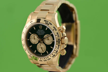 Rolex Daytona Gelbgold 126508 - Full Set - Green Dial - NEW 2026 - John Mayer 2.0