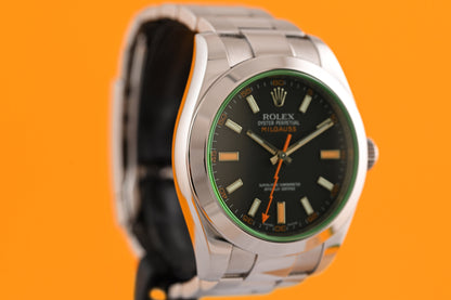 Rolex Milgauss 116400GV - Black Dial - Full Set