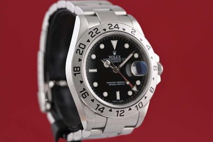 Rolex Explorer II 16570 - Black Dial - Full Set - LC100