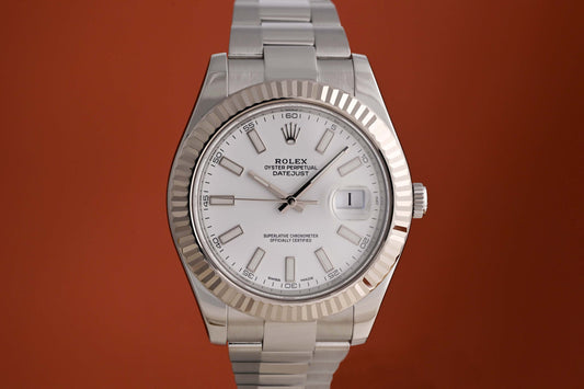 Rolex Datejust II - 116334 - White Dial - Full Set - LC 100