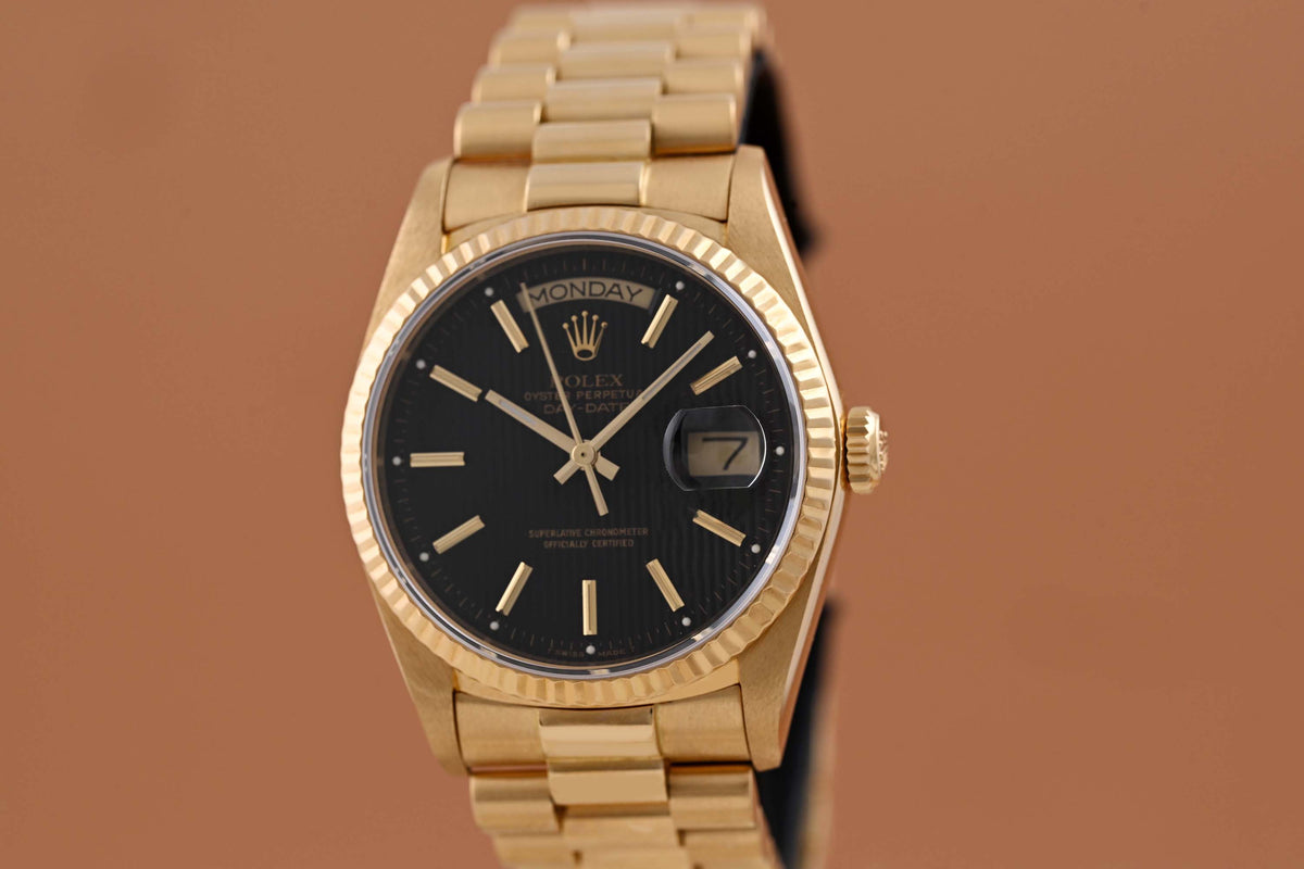 Rolex Day Date 36mm Gelbgold 18038 - Tapestry Dial - Full Set