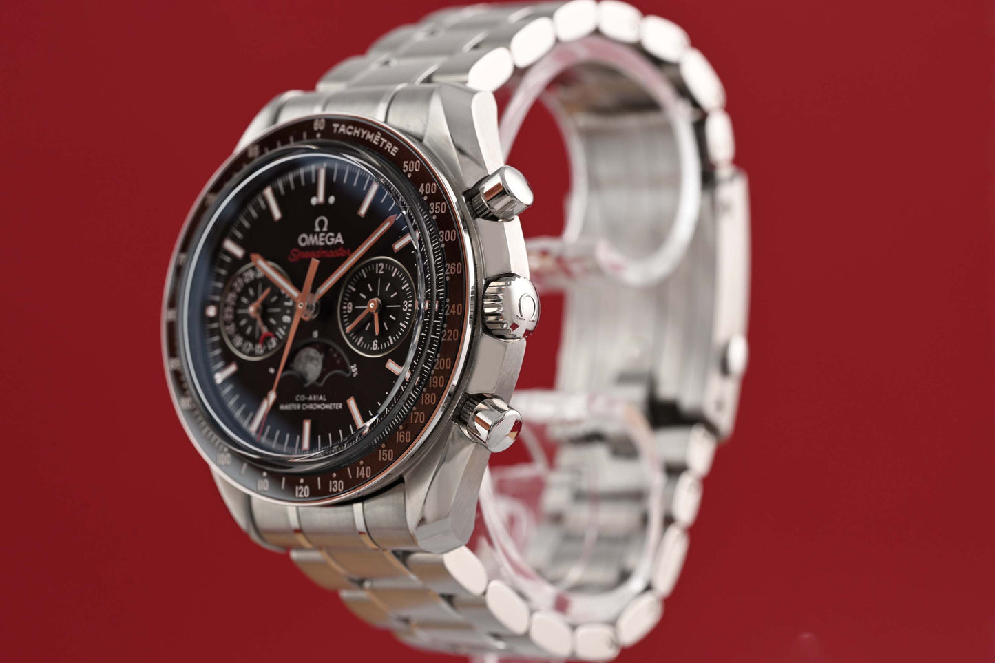 Omega Speedmaster Moonwatch Moonphase - Full Set - Saphirglas