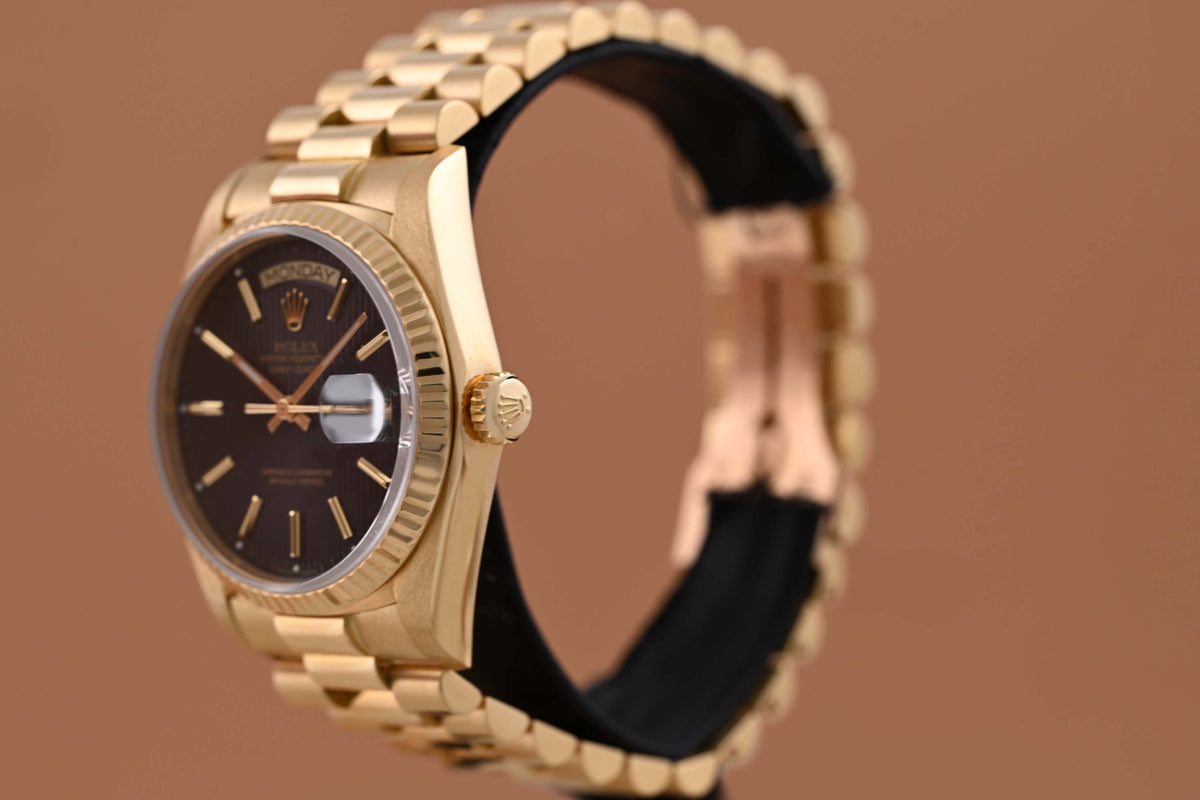 Rolex Day Date 36mm Gelbgold 18038 - Tapestry Dial - Full Set