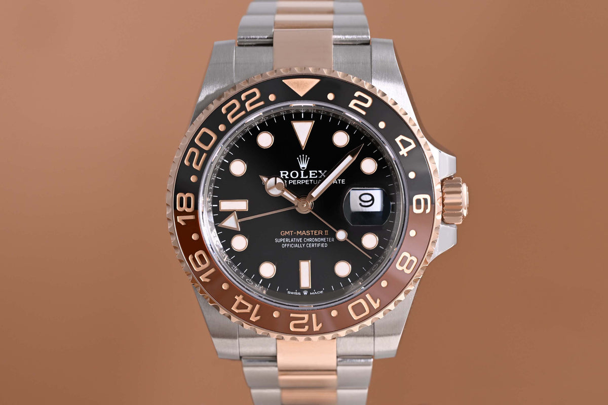 Rolex GMT Master II Rootbeer Steel/Everose Gold - 126711CHNR - Full Set