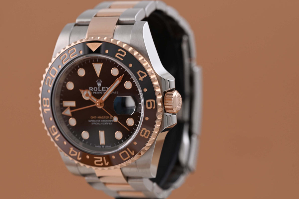Rolex GMT Master II Rootbeer Steel/Everose Gold - 126711CHNR - Full Set