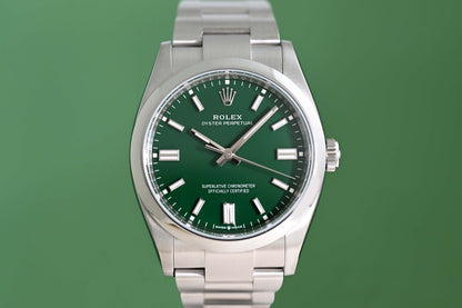 Rolex Oyster Perpetual 36mm 126000 Green Dial - Full Set - NEW 2026