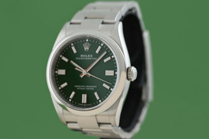 Rolex Oyster Perpetual 36mm 126000 Green Dial - Full Set - NEW 2026