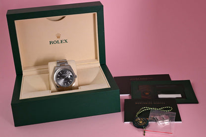 Rolex Datejust 41 - 126334 - Rhodium Dial - Full Set