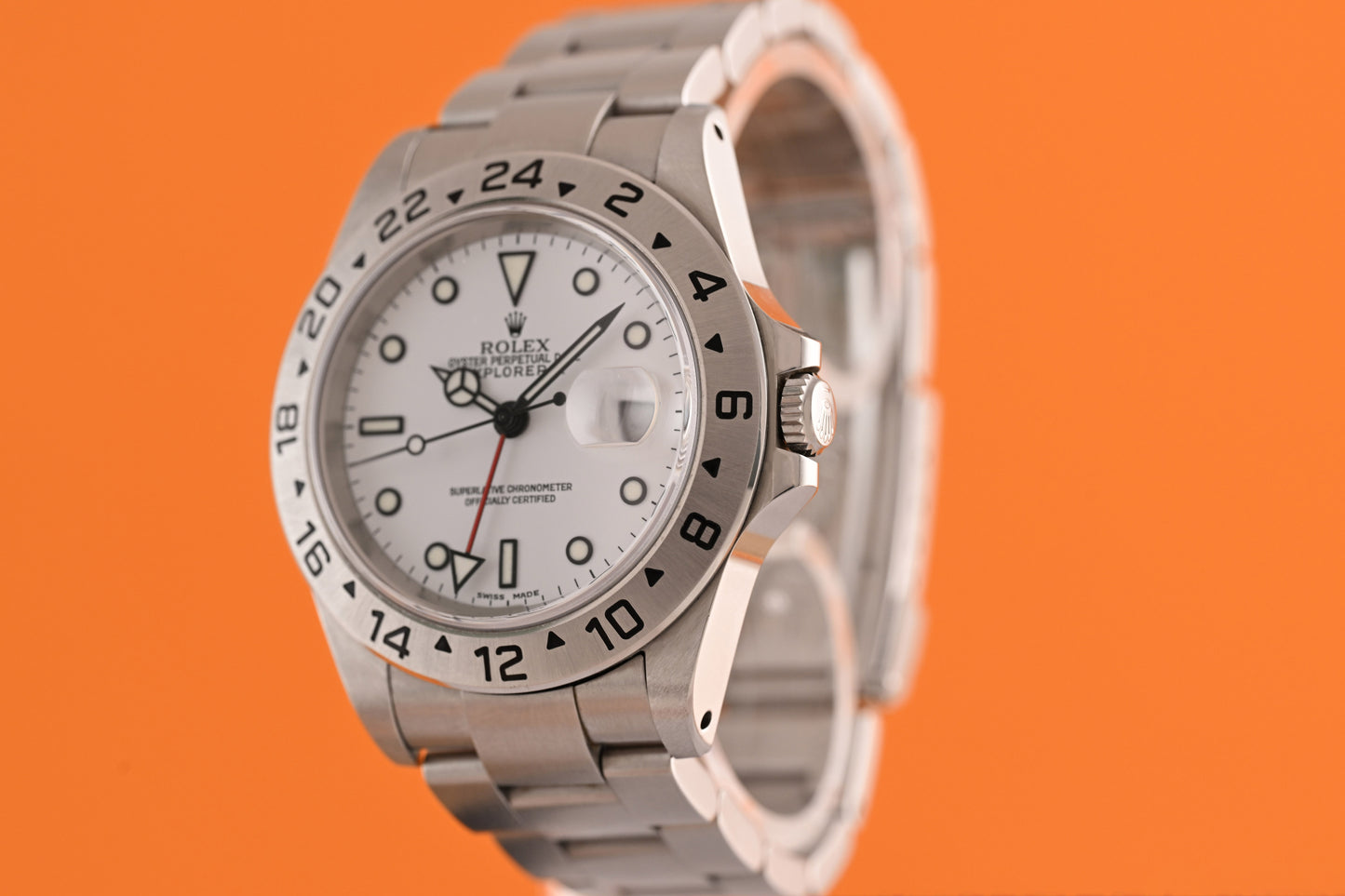 Rolex Explorer II 16570 - Full Set - Polar Dial