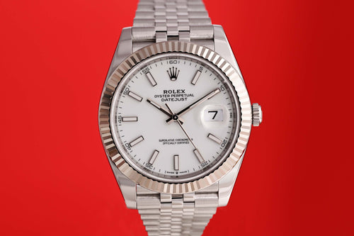 Rolex Datejust 41 - 126334 - White Dial - Full Set