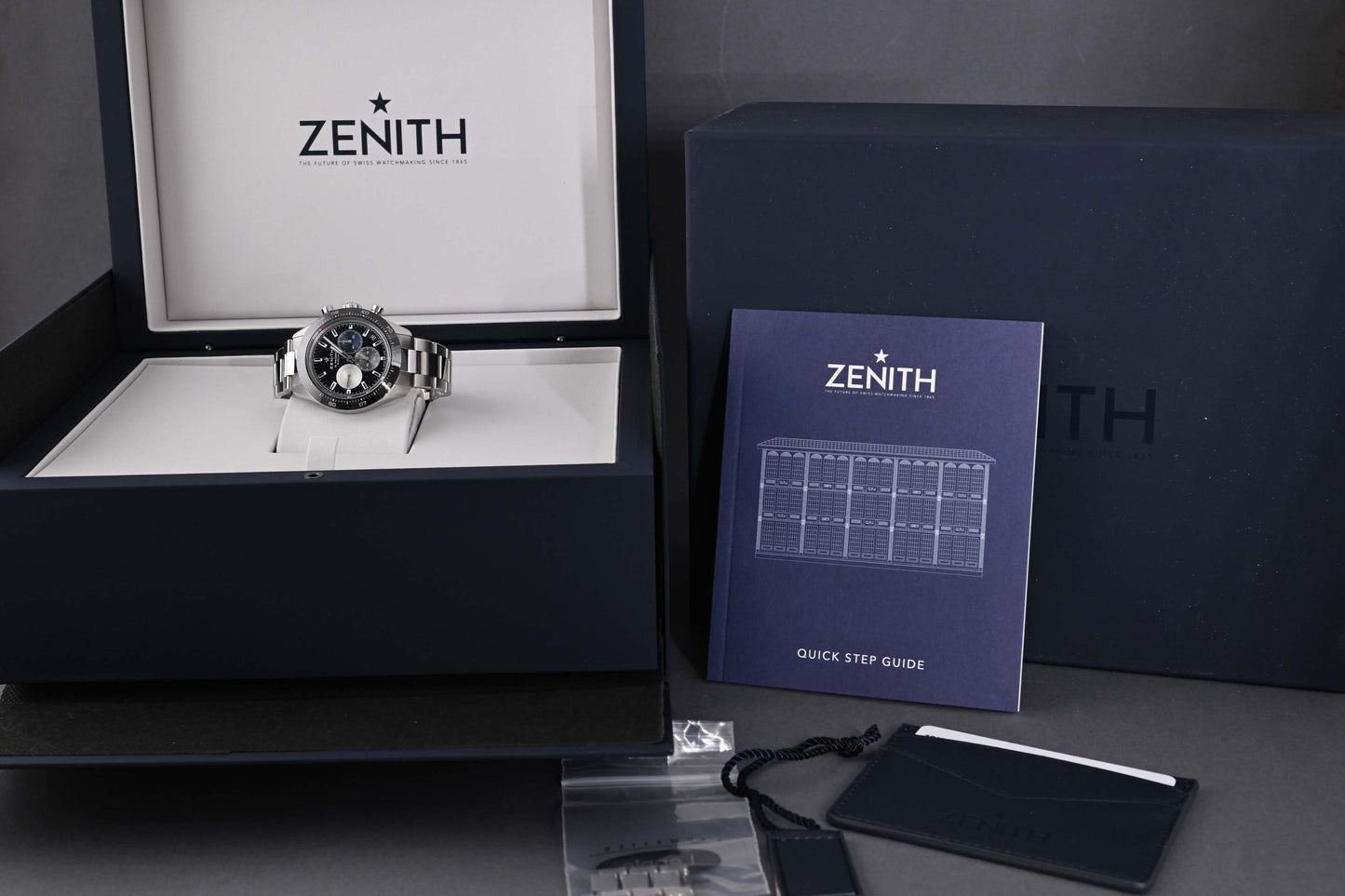Zenith Chronomaster Sport Steel - Black Dial - Full Set