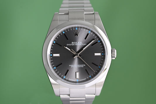 Rolex Oyster Perpetual 39mm 114300 - Grey - Box& Papers