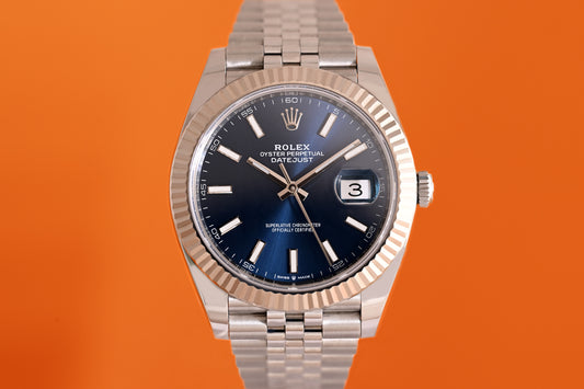 Rolex Datejust 41 - 126334 Blue Dial - Full Set