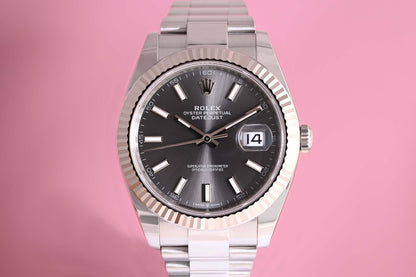 Rolex Datejust 41 - 126334 - Rhodium Dial - Full Set