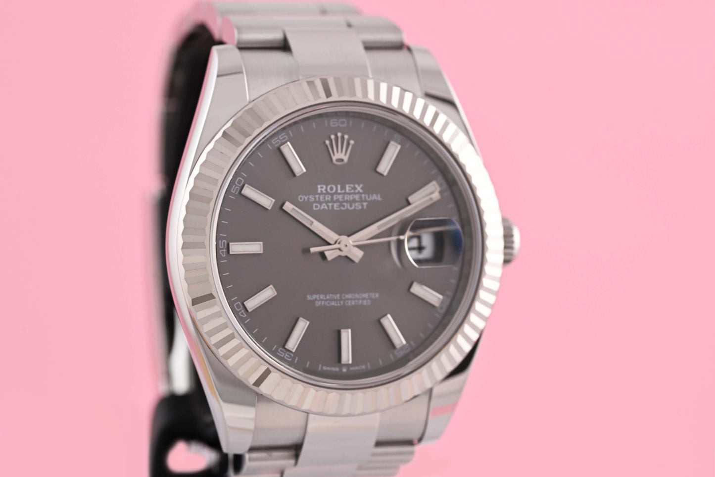 Rolex Datejust 41 - 126334 - Rhodium Dial - Full Set