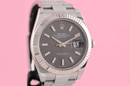 Rolex Datejust 41 - 126334 - Rhodium Dial - Full Set
