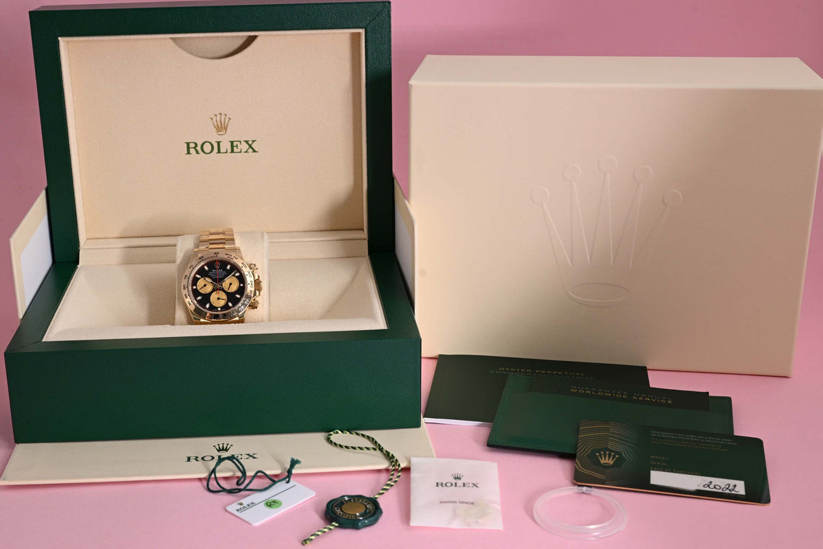 Rolex Daytona Gelbgold 116508 - Full Set - Black Dial - Like NEW 2022
