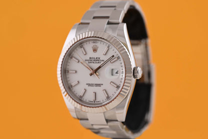 Rolex Datejust 41 - 126334 - White Dial - Full Set