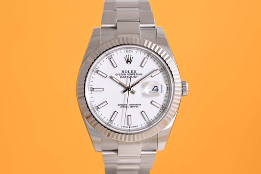 Rolex Datejust 41 - 126334 - White Dial - Full Set