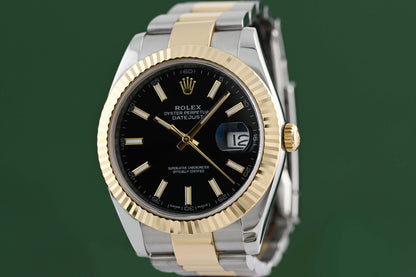 Rolex Datejust 41 - 126333 - Black Dial - Full Set - LC100