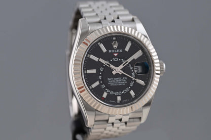 Rolex Sky-Dweller 326934 - Full Set - Black Dial
