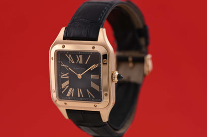 Cartier Santos Dumont - Yellow Gold - Blue Dial - Full Set