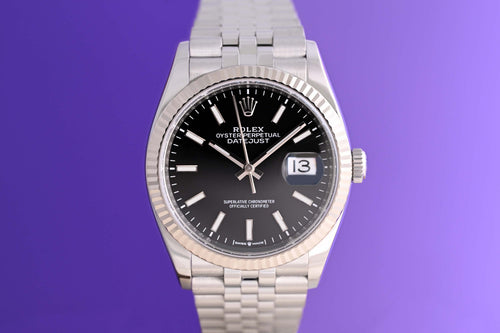 Rolex Datejust 36 - 126234 - Black Dial - Full Set - LC100