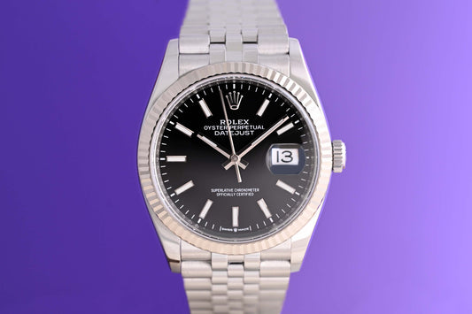 Rolex Datejust 36 - 126234 - Black Dial - Full Set - LC100