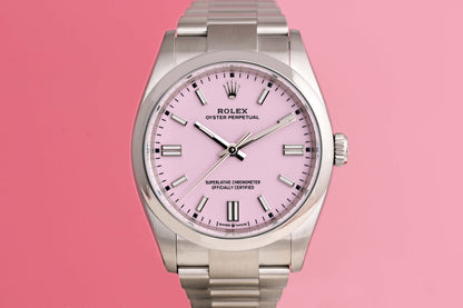 Rolex Oyster Perpetual 36mm 126000 - Full Set - Candy Pink - NEW 2026