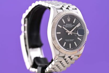 Rolex Datejust 36 - 126234 - Black Dial - Full Set - LC100