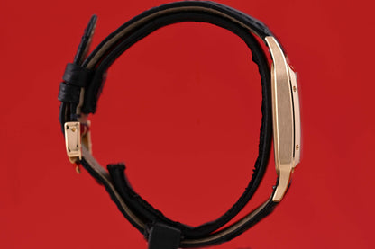 Cartier Santos Dumont - Yellow Gold - Blue Dial - Full Set