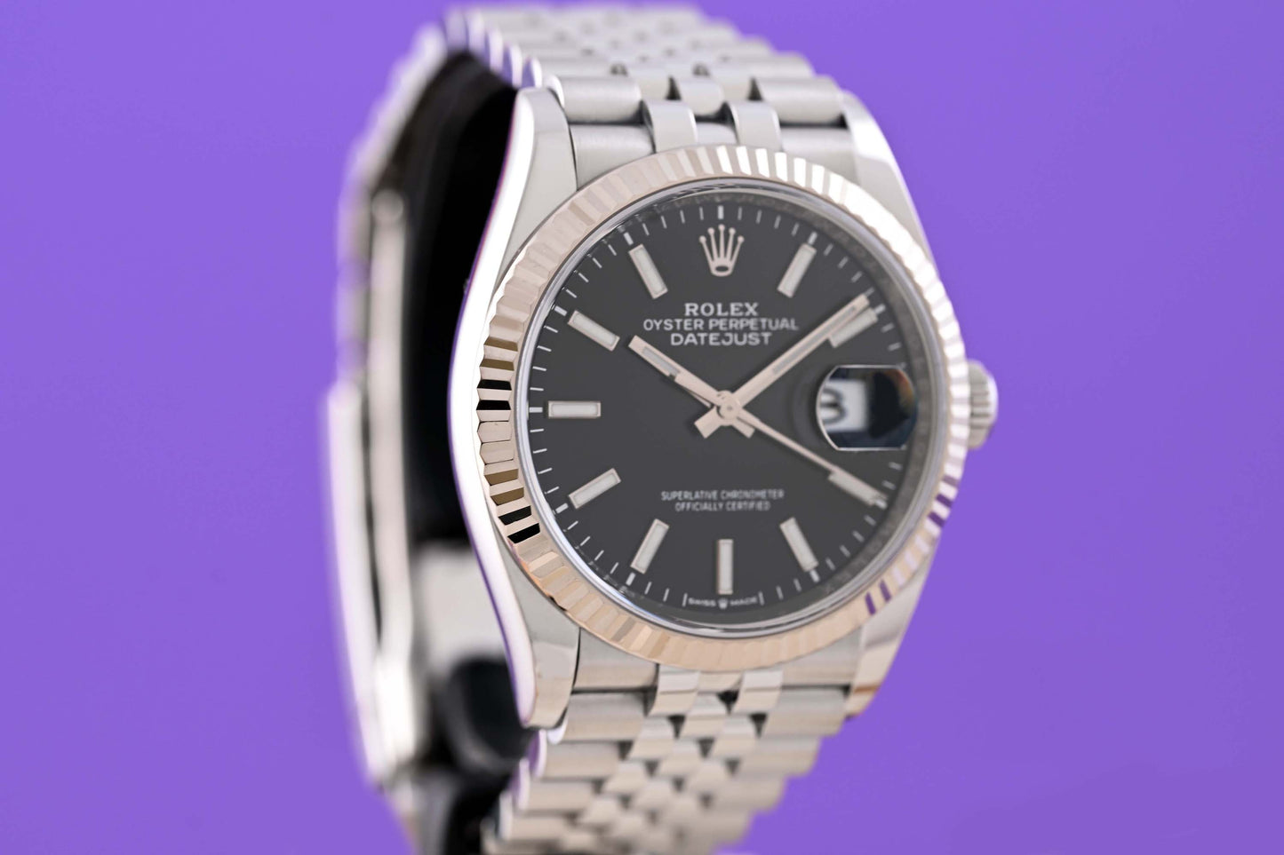 Rolex Datejust 36 - 126234 - Black Dial - Full Set - LC100