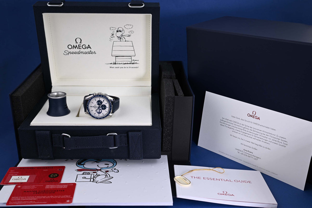 Omega Speedmaster 'Silver Snoopy Award' 50th Anniversary - Full Set - NEW 2026