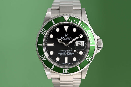 Rolex Submariner 16610LV - Full Set - Kermit - near N.O.S.
