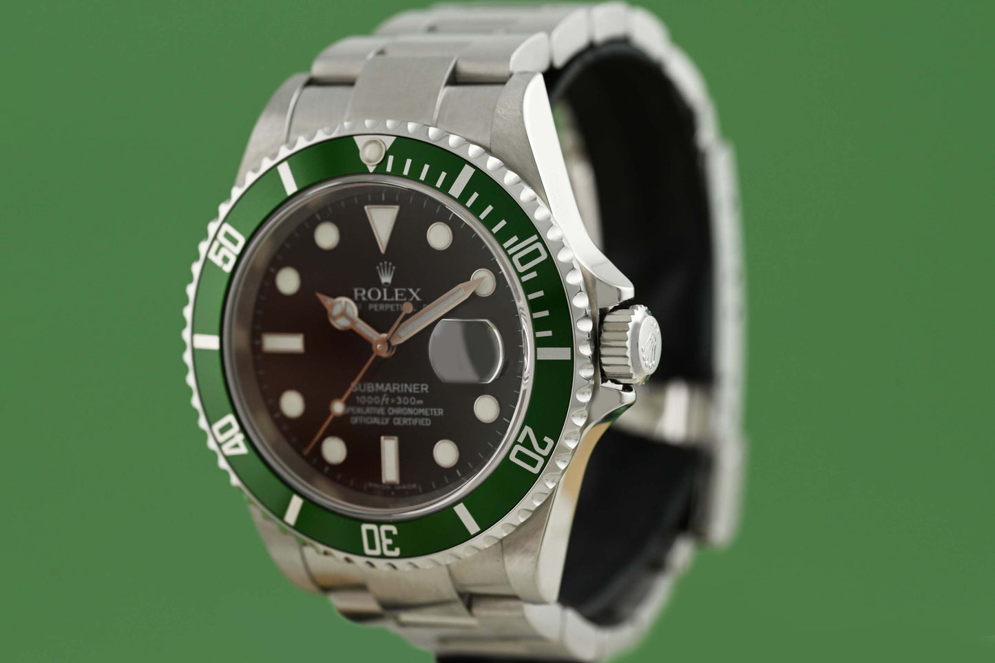 Rolex Submariner 16610LV - Full Set - Kermit - near N.O.S.