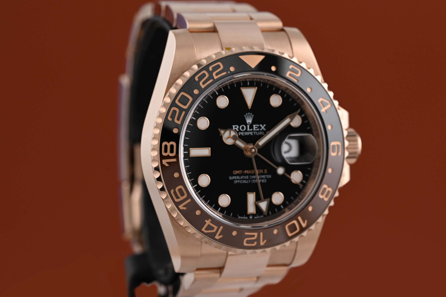 Rolex GMT Master II Roségold 126715CHNR - Full Set