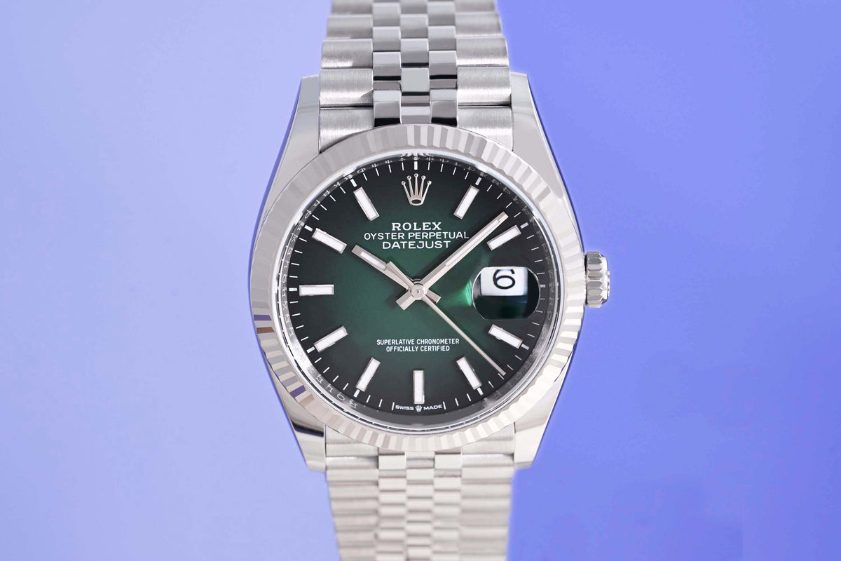 Rolex Oyster Perpetual Datejust 126234 - Green Ombre Dial - Full Set - NEW 2026