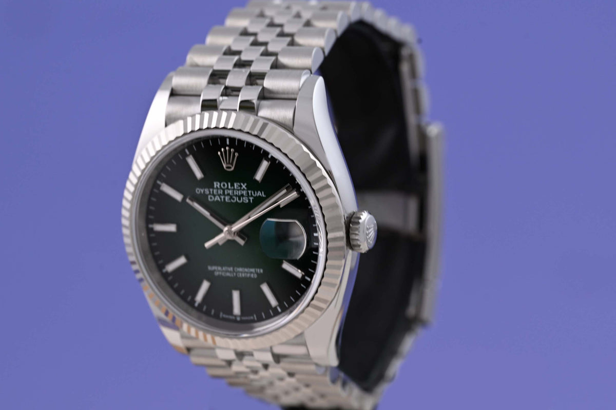Rolex Oyster Perpetual Datejust 126234 - Green Ombre Dial - Full Set - NEW 2026