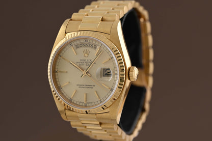 Rolex Day Date 36mm Gelbgold 18038 - 18k Yellow Gold - Full Set