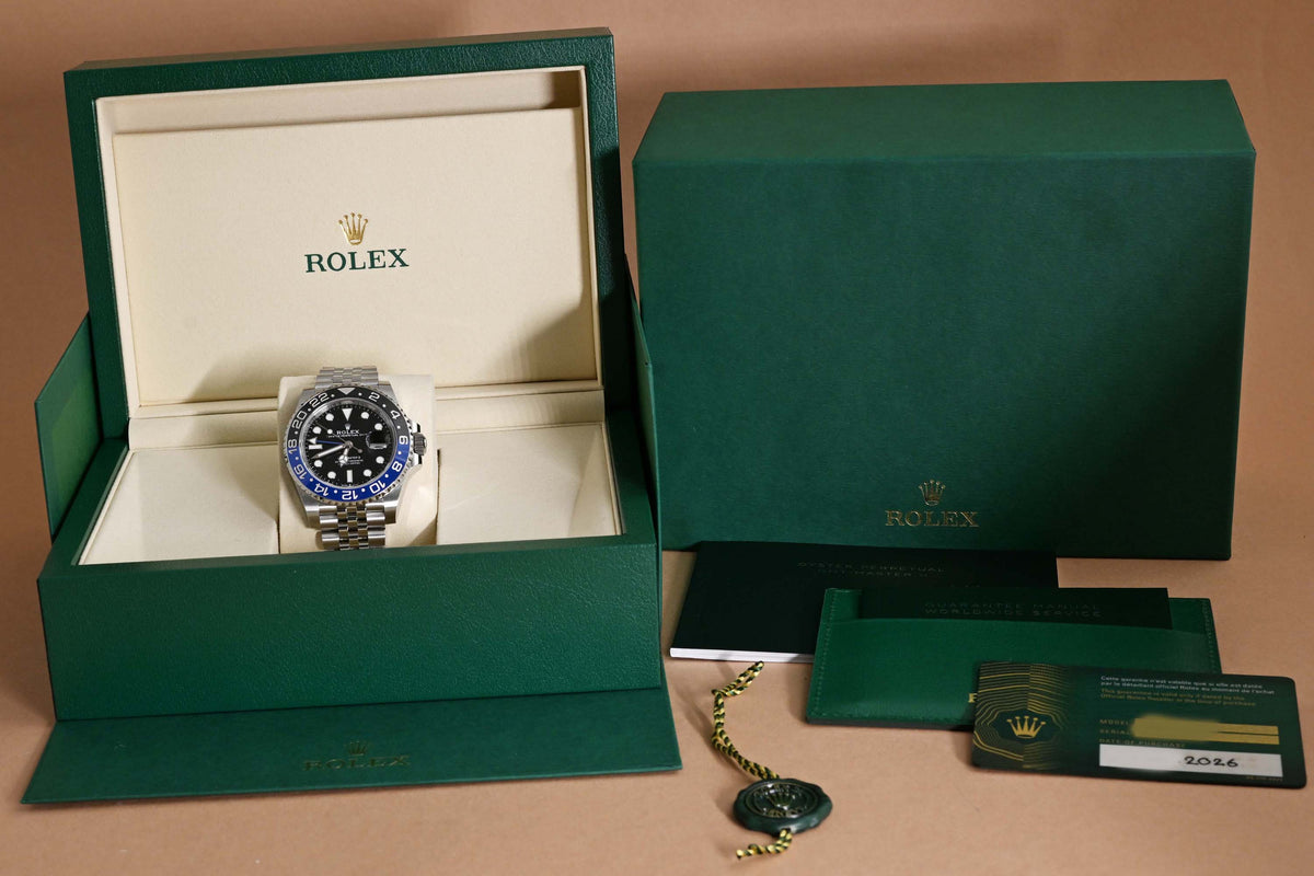 Rolex GMT Master II Batgirl 126710BLNR - Full Set - NEW 2026
