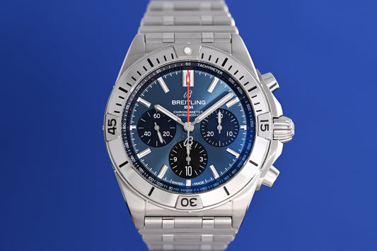 Breitling Chronomat B01 42 - Blue Dial - Full Set
