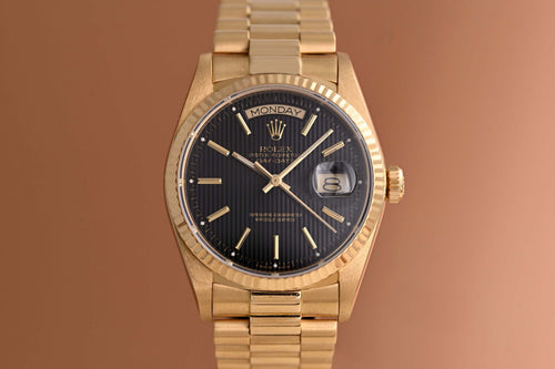 Rolex Day Date 36mm Gelbgold 18038 - Tapestry Dial - Full Set