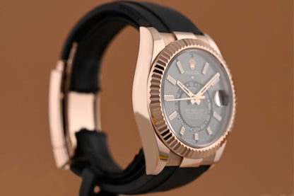 Rolex Sky-Dweller Rose Gold - Rhodium Dial - 326235 - Full Set