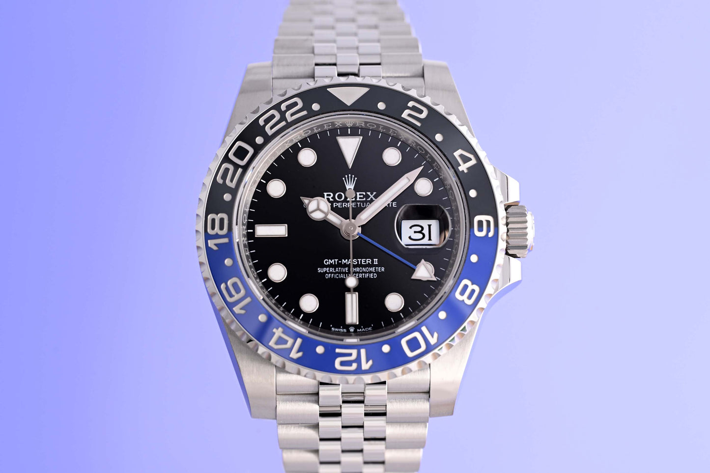 Rolex GMT Master II Batgirl 126710BLNR - Full Set - NEW