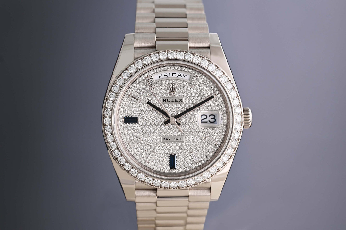 Rolex Day Date 40 228349RBR - Pave - Full Set