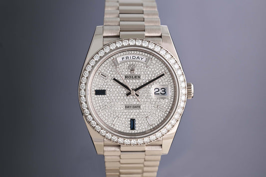 Rolex Day Date 40 228349RBR - Pave - Full Set